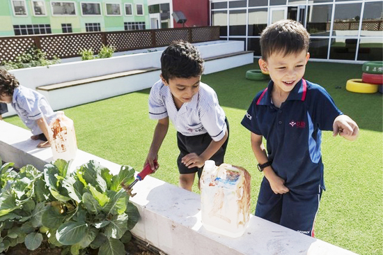 Pupils in Dubai learn to apply classroom theories to the real world – through the school garden. And the fruit and vegetables grown help to promote healthy eating.